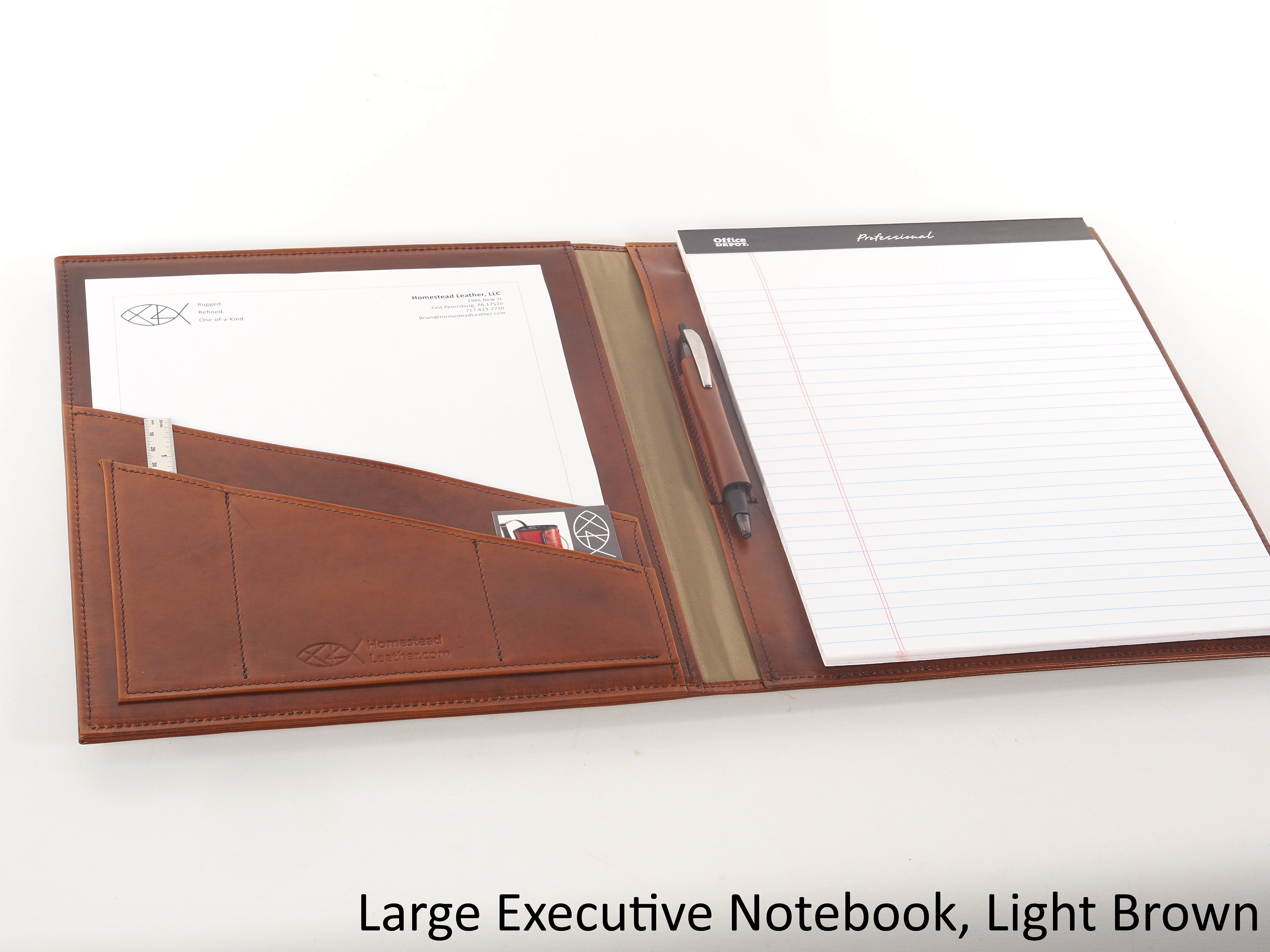 Executive Leather Post-It Note Pad