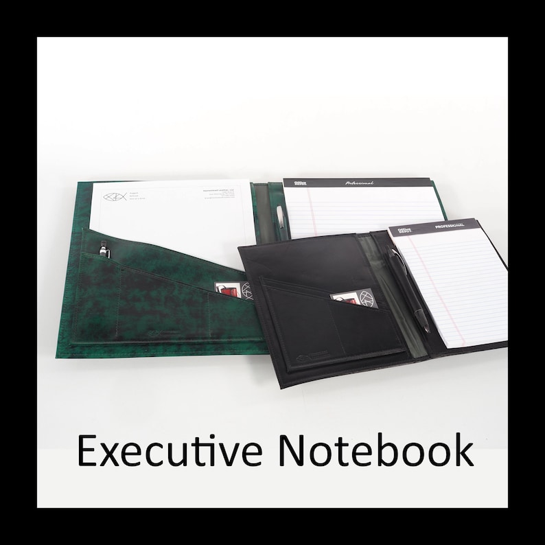 Executive Leather Notebook - for Standard Notepads (2 Sizes) - Etsy