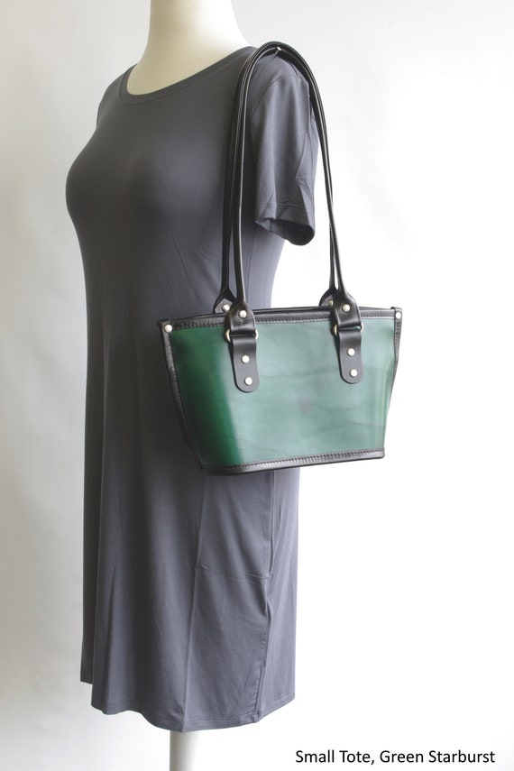 small leather tote bags with zipper