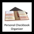 Leather Checkbook Organizer - 4, 6 or 8-Book for PERSONAL Size Checks