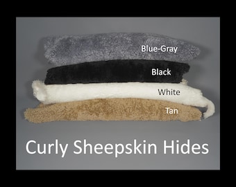 CURLY Sheepskin Shearling Hides