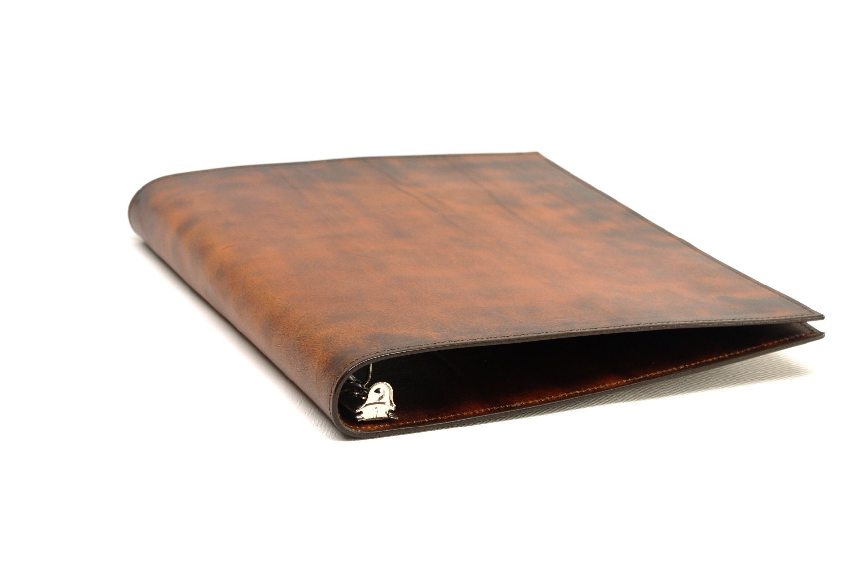 Leather 3 Ring Binder Notebook Letter and Ledger Sizes Available