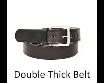 Double Thick Bridle Leather Belt