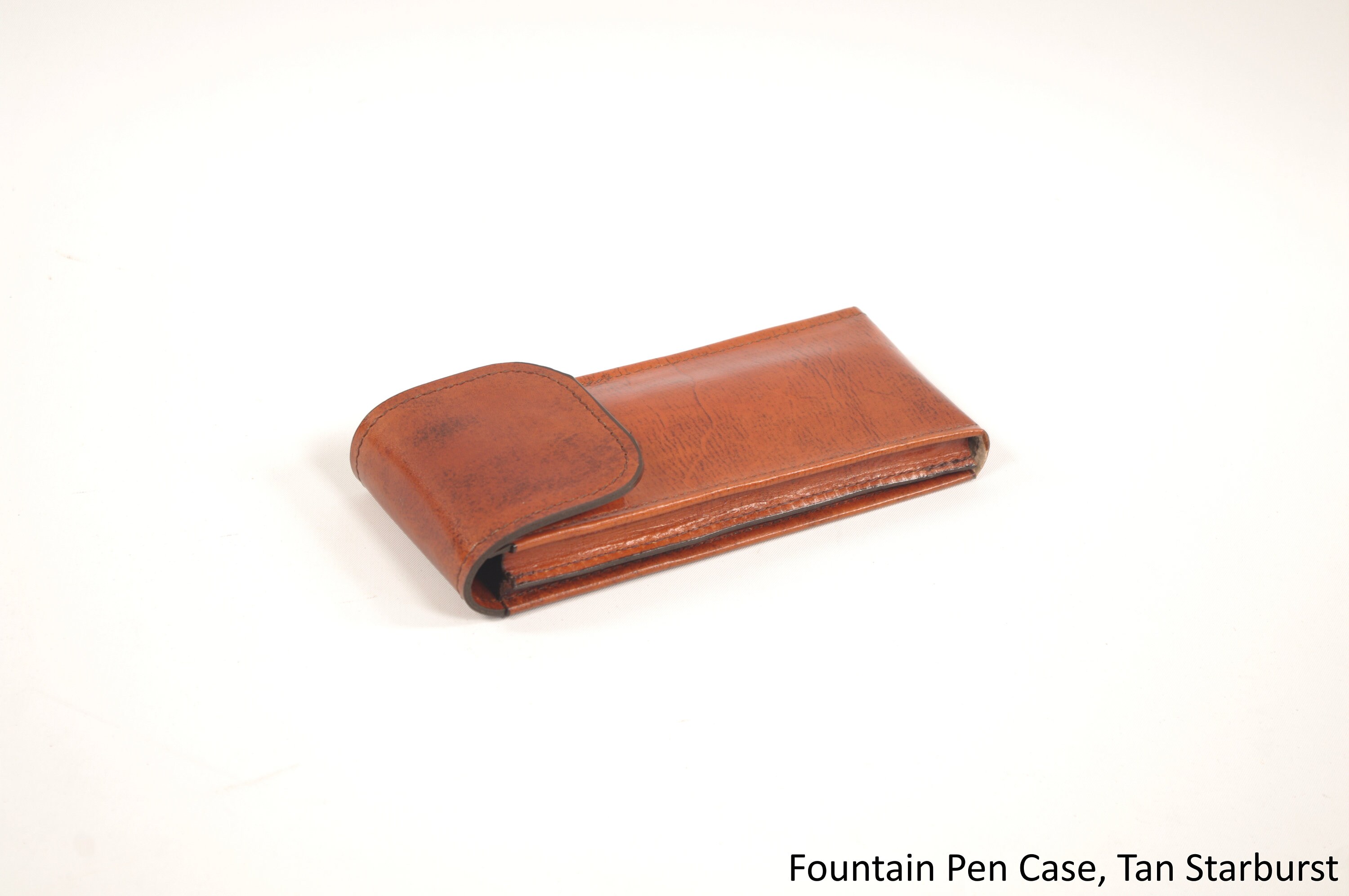 Leather Double Fountain Pen Case, with Insert (The Pen Guardian)