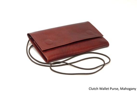 Leather Clutch Wallet Purse