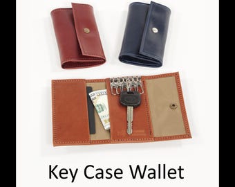 Leather Key Case Wallet