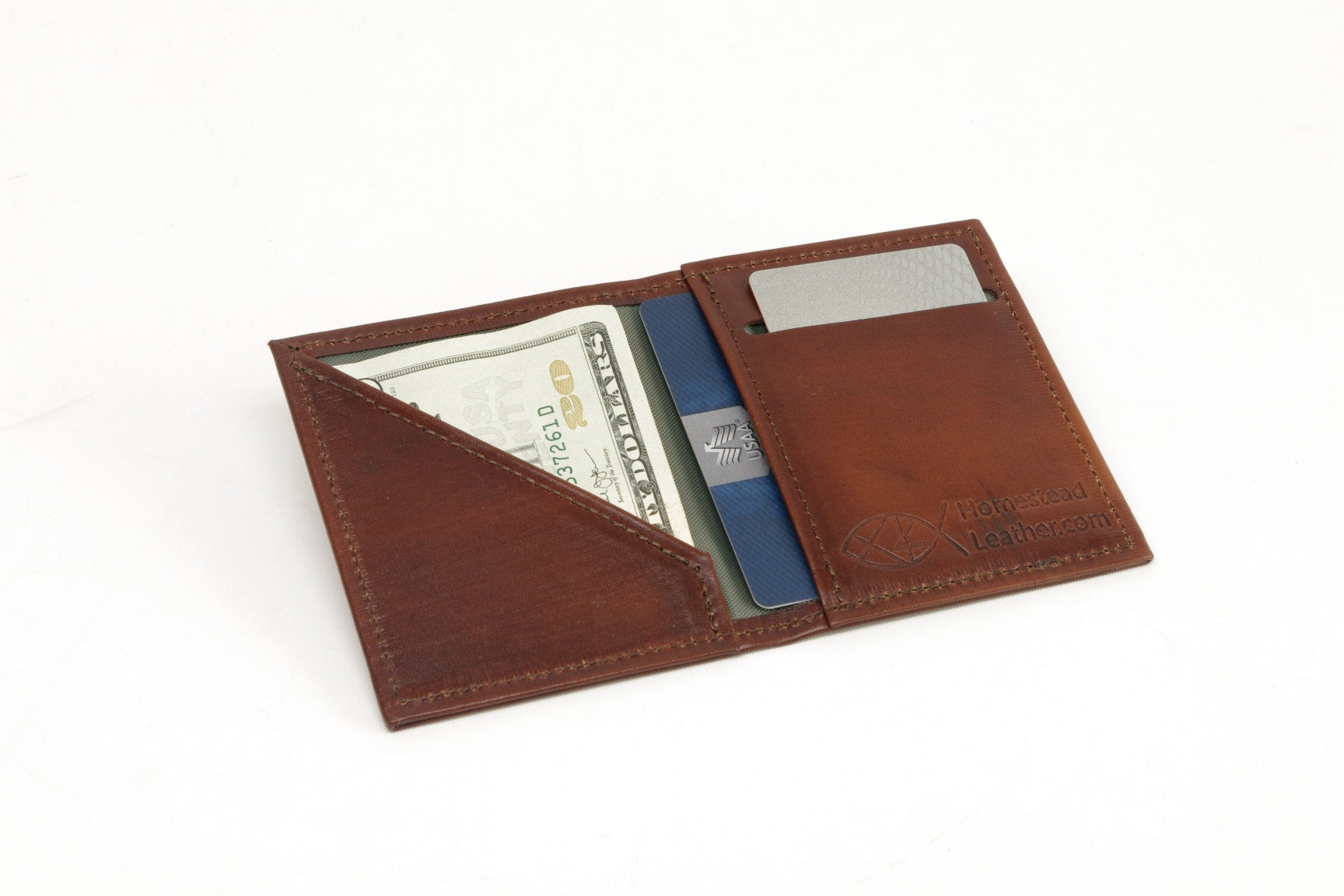 Custom Order~ Minimal Stamp or Initial BiFold Mens Wallet