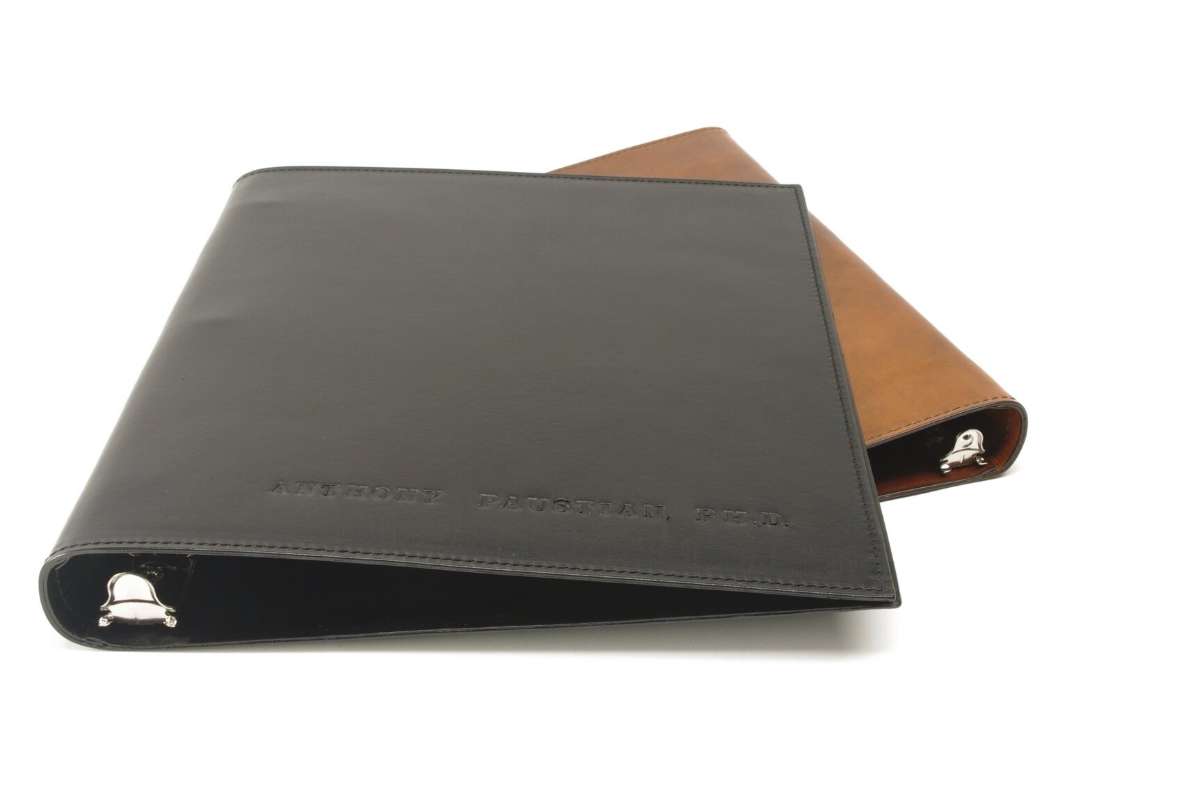 Leather 3 Ring Binder Notebook Letter and Ledger Sizes Available