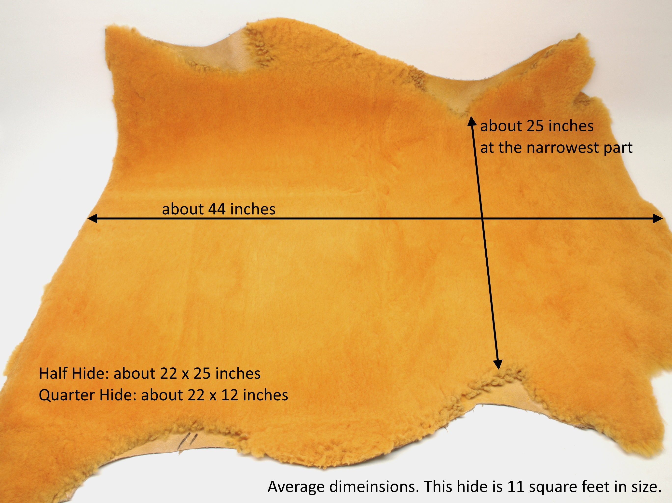 VegTanned Saddle Barktanned Sheepskin