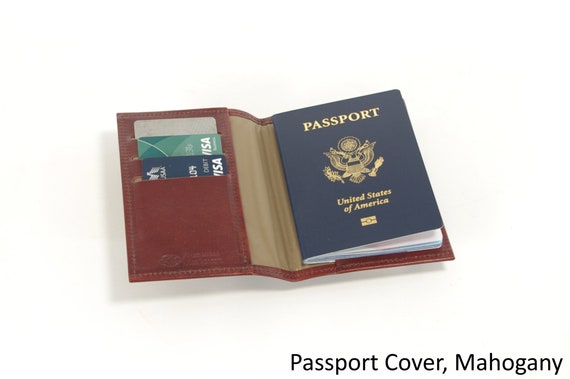 Leather Passport Wallet with Card Slots