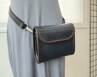 Leather Crossbody Hip Pack: Hand-Dyed Everyday Bag