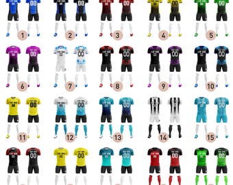 Maglie da calcio personalizzate con stampa, da uomo, da donna, da ragazzo, regalo sportivo personalizzato, divise da squadra