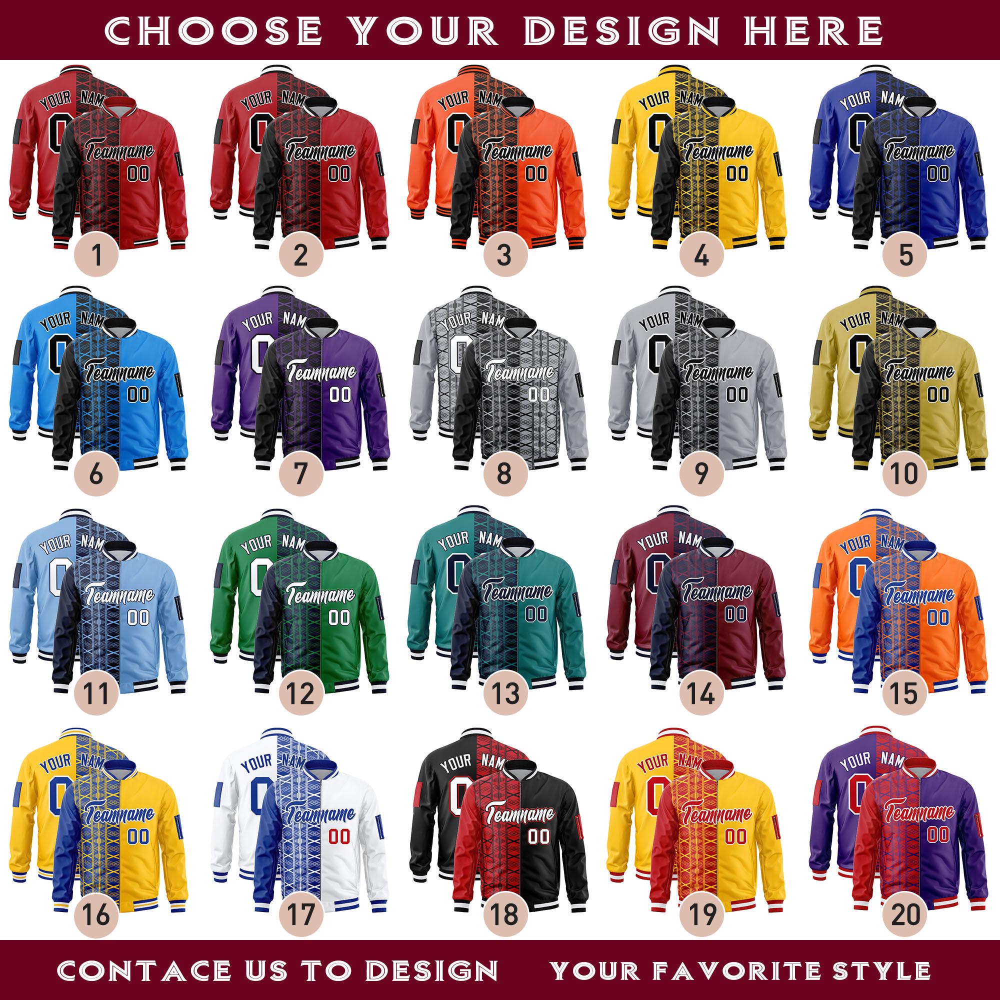 Custom Jacket Embroidered Personalized Name Number Men Women Youth ...