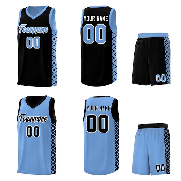 Custom Reversible Basketball Jersey Set: Personalized Name, Number, Logo Sports Gift
