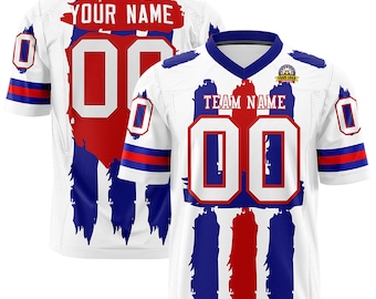 Camiseta de fútbol personalizada con nombre y número de equipo, diseño para mujer y hombre.