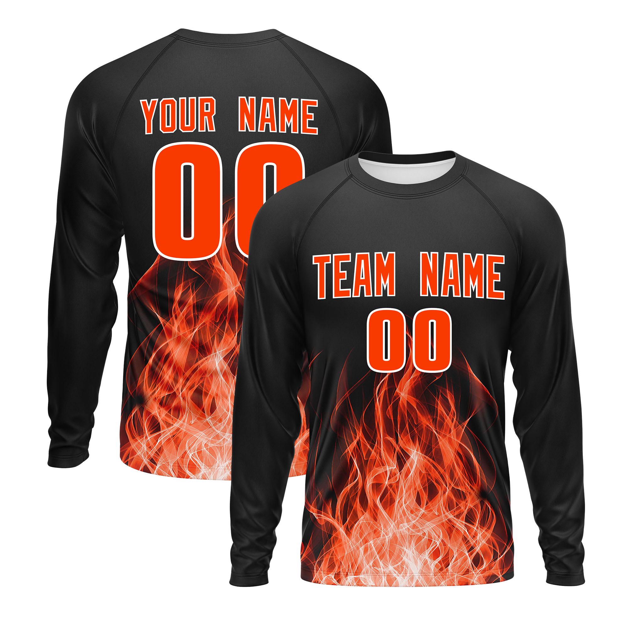 Long Sleeve Flame Shirt - Etsy