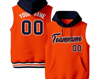 Custom Embroidered Hoodie: Personalized Name, Number, Team Logo Design Hoodie with Hood Sweatshirt  Women Men Wedding