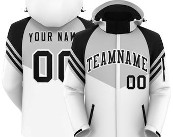 Custom Waterproof Jacket: Personalized Name Number Team Design Cycling Training Windproof Jackets Women Men Sports Gift