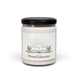Proud Educator Soy Candle | Unscented, 9oz