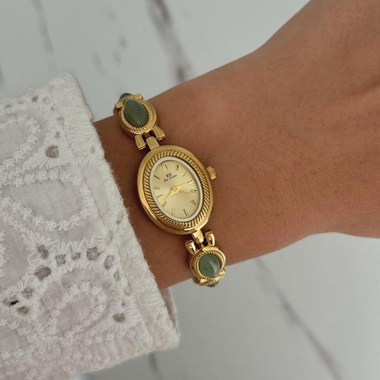 Dainty Womens Gemstone Watch - Etsy display picture 2