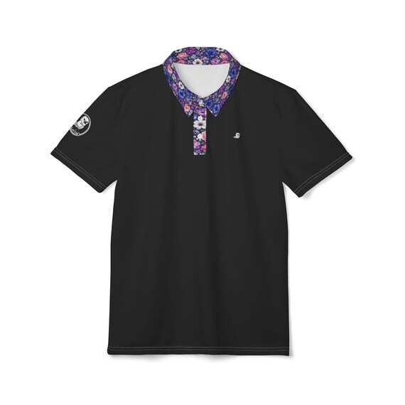 Midnight: Birdie Petals | Polo Shirt