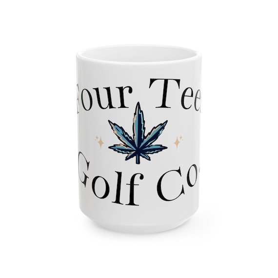 Cannabis Leaf Golf Co Mug | Ceramic Coffee Cup 11oz 15oz