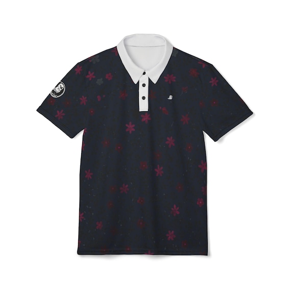 Midnight: Petal Vines | Polo Shirt