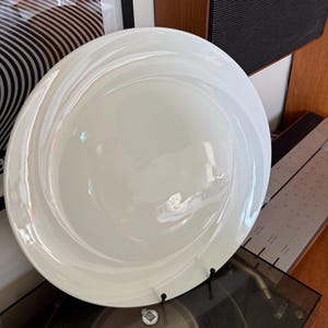Wedgwood Solar Shape 225 Serving Platter 33cm White Modernist Charger Discontinued British TableWare
