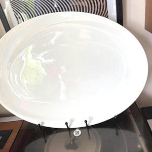 Rare Wedgwood Solar Shape 225 Oval Platter, 40 cm  Large White Serving Plate, Vintage Wedgwood Tableware