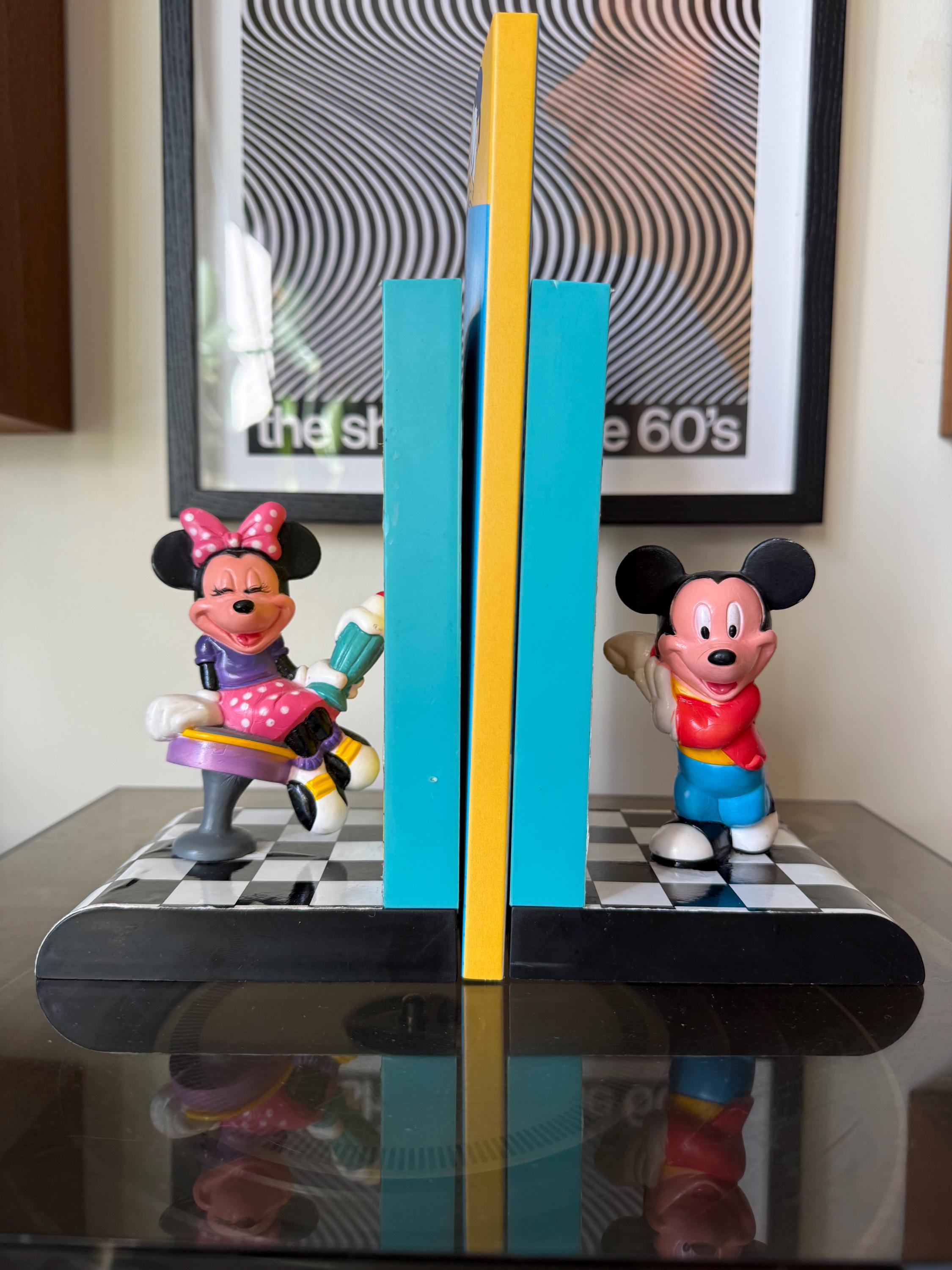 Mickey and Minnie Bookends - Etsy