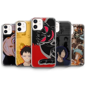 Shinra Kusakabe Case Fire Force Anime Case Devil Smile iPhone 17 16 15 14 13 12 11 Samsung S25 S24 S23 S22 Pixel 10 9 8 7
