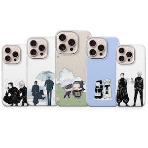 Gojo Geto mobilskal Jujutsu Kaisen Anime-skal estetiskt gulligt iPhone 17 16 15 14 13 Pro Max Samsung S26 S25 S24 S23 Pixel 10 9 8 7