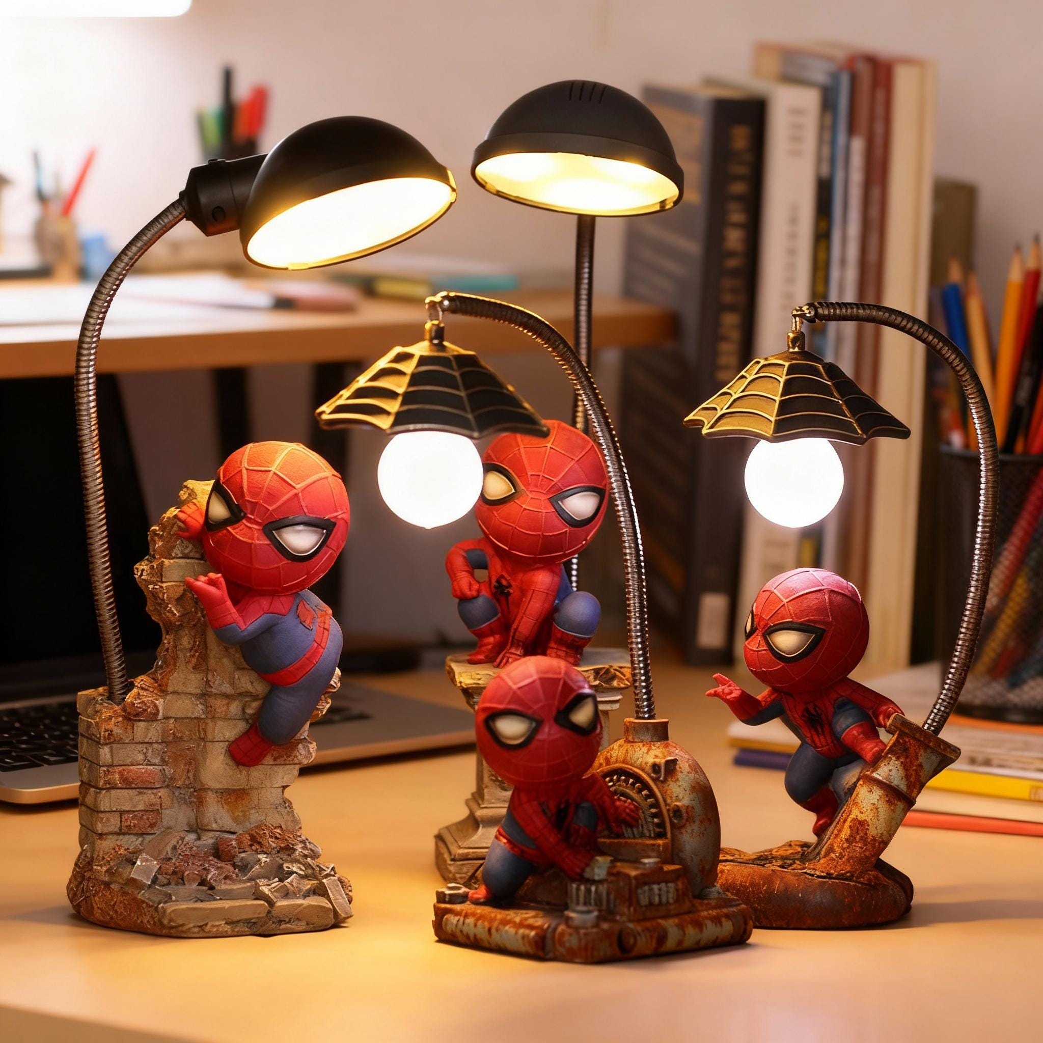 Spiderman table lamp - Etsy 日本