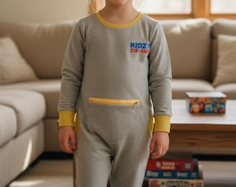 Adaptive Clothing for Children | Autism Outfit | Sensory-Friendly Clothing | Special Needs Back Zip Onesie | Kids Pajamas