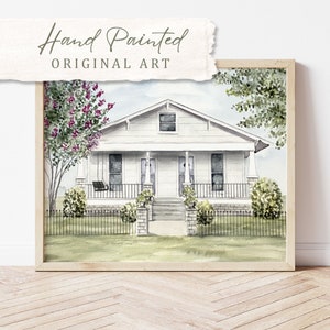 House Portrait Hand Painted with Watercolor ~ Custom House Commission ~ Original ~ Housewarming Gift, Realtor Closing Gift, Mothers day gift
