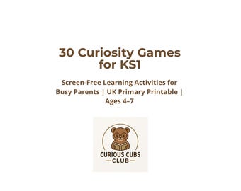 30 Screen-Free Activities for Kids Ages 4–7 | Easy No Prep Kids Activities | Printable Learning Games | Busy Parent Ideas