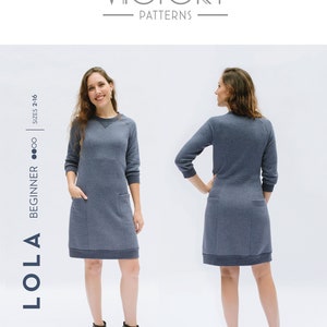 Cozy Sweater Dress PDF Sewing Pattern image 9