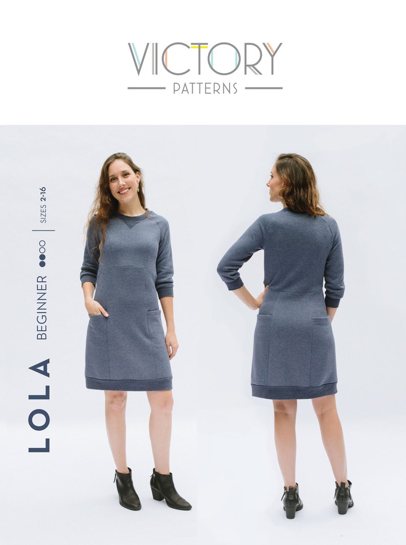Cozy Sweater Dress PDF Sewing Pattern image 9