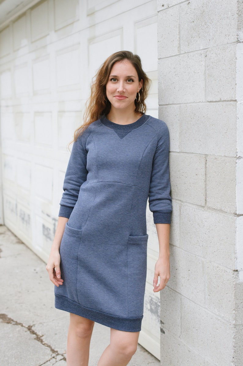 Cozy Sweater Dress PDF Sewing Pattern image 2