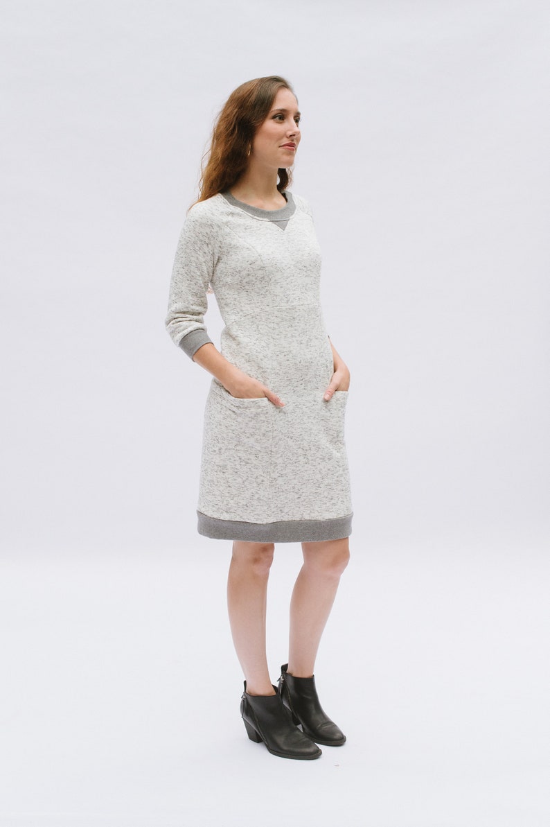 Cozy Sweater Dress PDF Sewing Pattern image 8