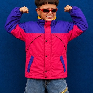 Kids Oliver Tree Colorblock Windbreaker Jacket | 90s Retro Jacket