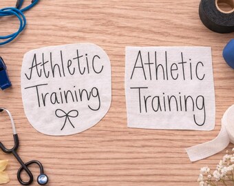 Borduurpatroon Athletic Trainer | ATC plakken en naaien | Cadeau sportmedicijn