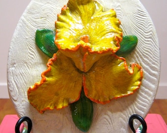 Großes Vintage Iris Wandbild