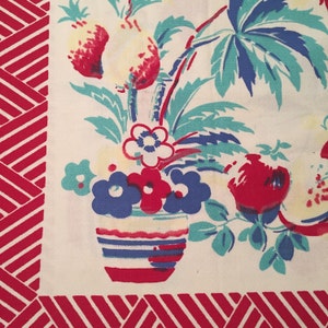 Vintage Tablecloth VERY AS IS Charming Collectible and so Shabby Chic!!!
