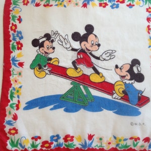Walt Disney Productions Taschentuch Mickey Mouse