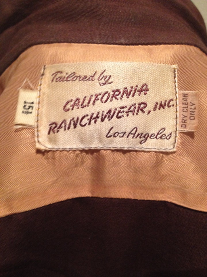 California Ranchwear Brown Embroidered Western Shirt Size 15 - Etsy