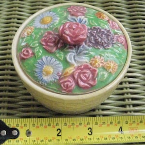 Ramekins Made in Japan Vintage Ceramic 1930s-50s SET of 9 As Is chips 1 missing rose on top 35.00 for all 10.00 discount