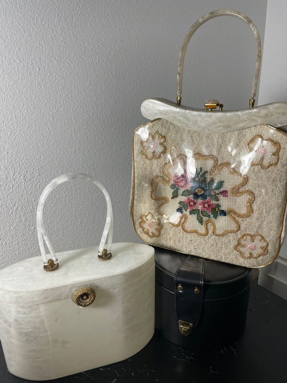 Bag Purse Lucite Rare Mint 1950s As Is Near Mint - image 4