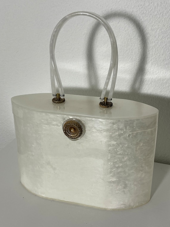 Woven Metal and Lucite Handbag – Vintage Couture