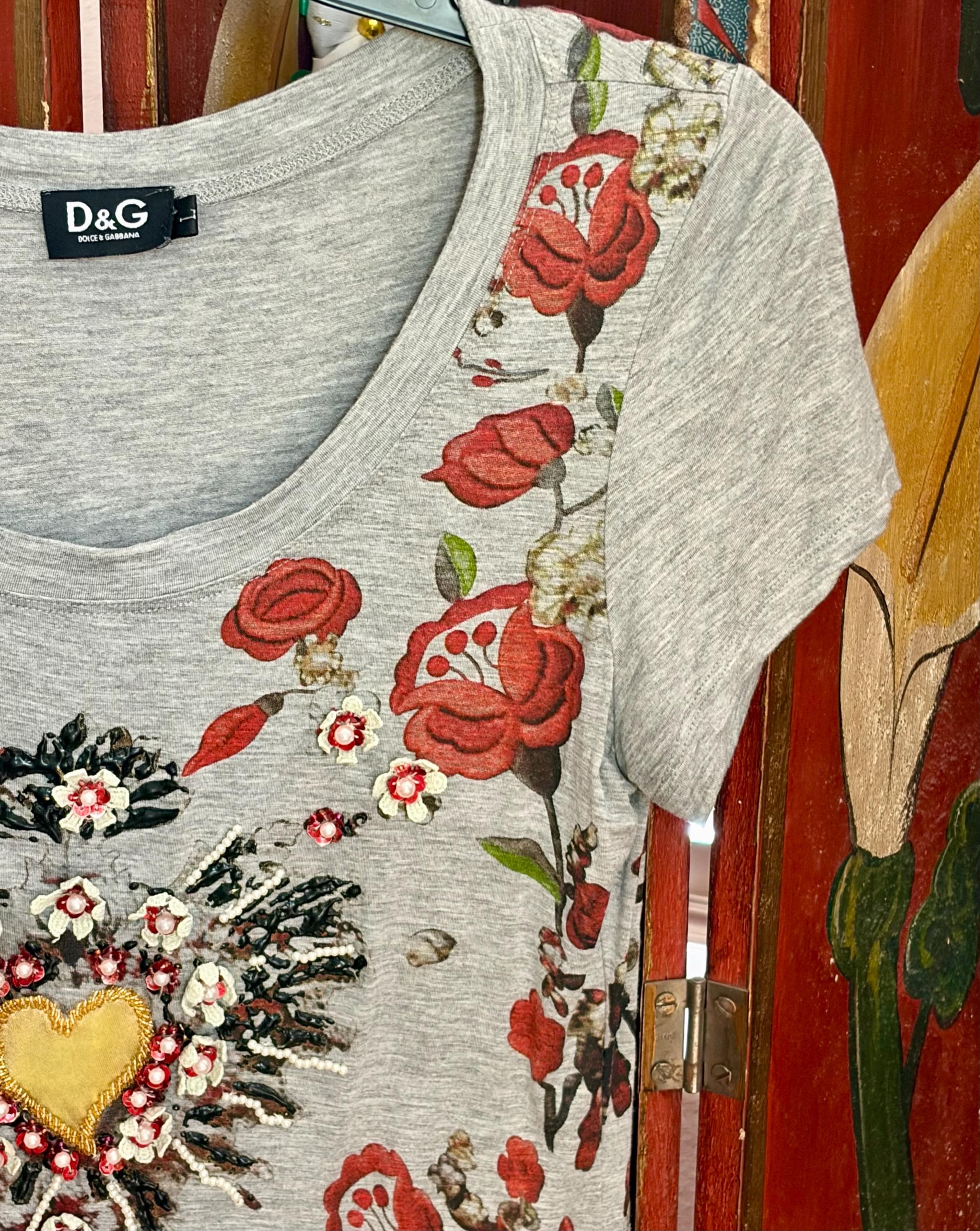 Dolce and Gabbana Graphic T - Etsy